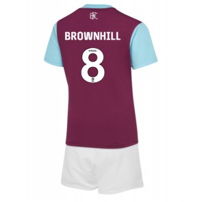 Burnley Josh Brownhill #8 Hemmakläder Barn 2024-25 Kortärmad (+ Korta byxor)